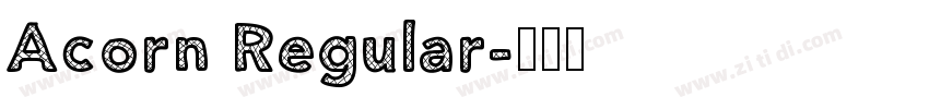 Acorn Regular字体转换